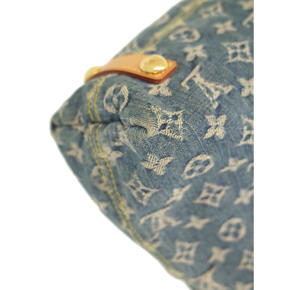 Louis Vuitton Monogram Denim Baggy GM Shoulder Bag Blue - Picture 4 of 7